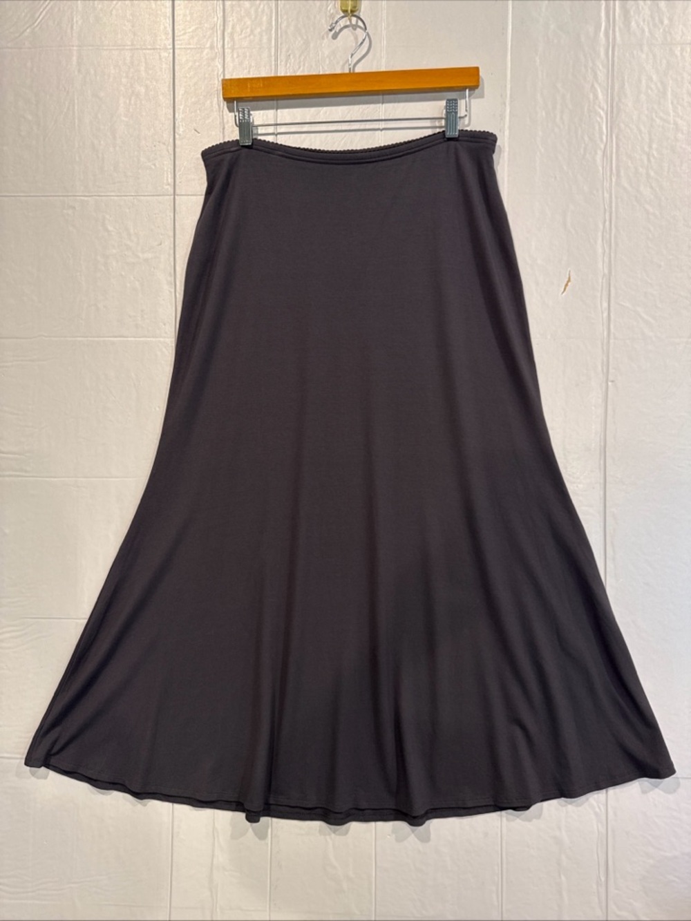 J. Jill Gray Ankle Length Skirt Comfort Fit  Flowing A-Line Silhouette